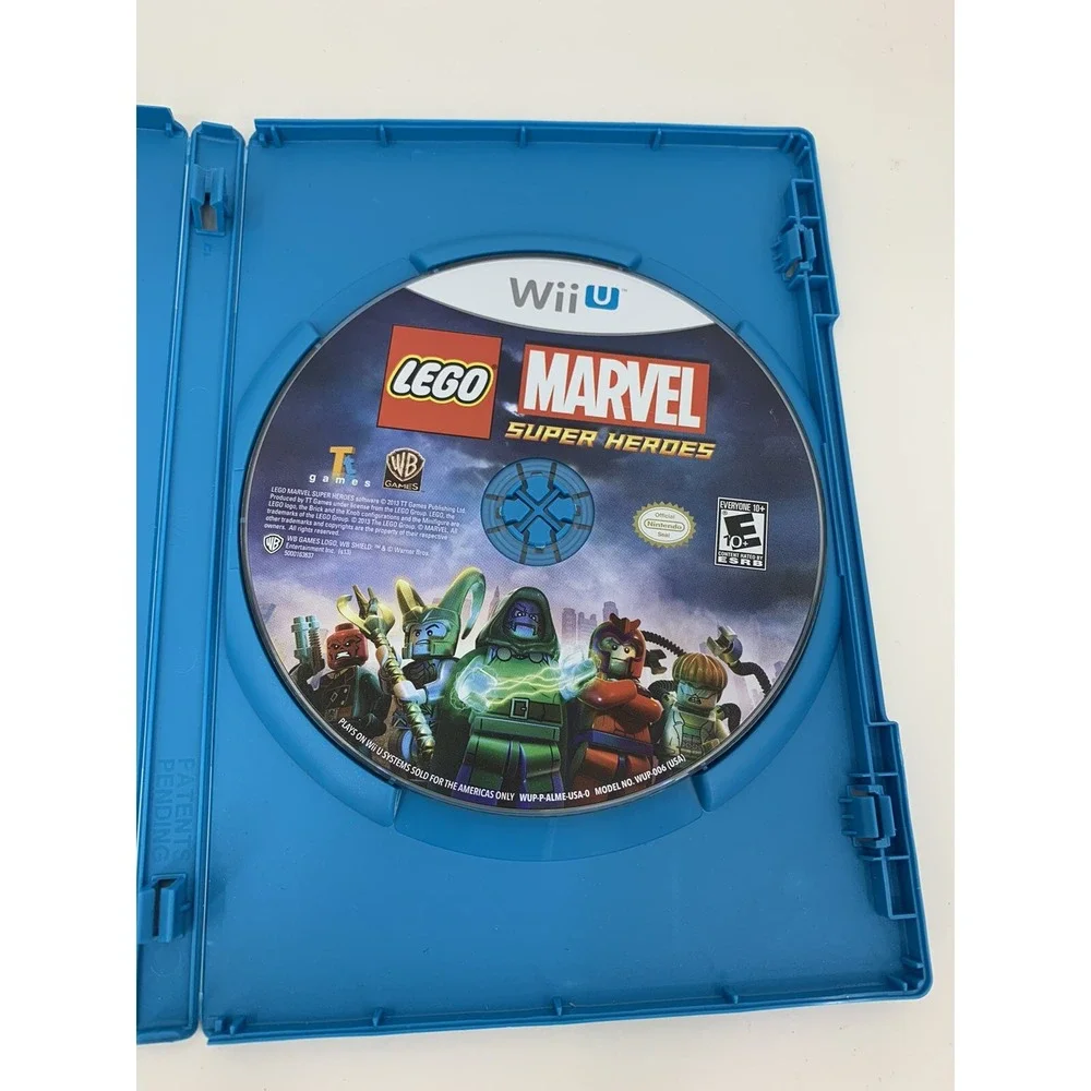 LEGO Marvel Super Heroes Nintendo Wii U 2013 Disc and Case - Tested
